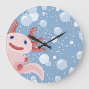 Reloj Redondo Grande Axolotl y el diseño intrépido del vector de las