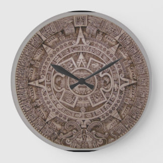 Reloj Redondo Grande Aztec Calendar Large Wall Clock