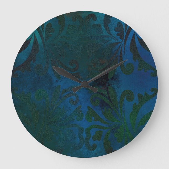 Reloj Redondo Grande azul (Anverso)