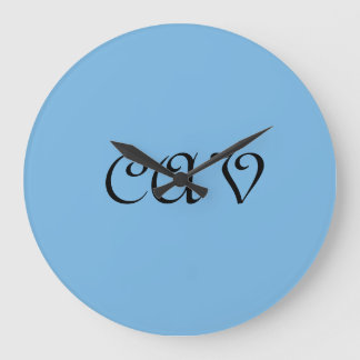 Reloj Redondo Grande Azul de Cornflower