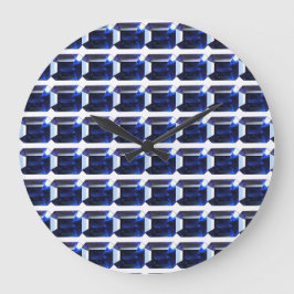 Reloj Redondo Grande Azul de zafiro rectangular