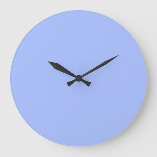 Reloj Redondo Grande Azul Lavanda Pastel (Anverso)