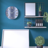 Azul Lux Gris Metalizado Gris Plata Número Romano