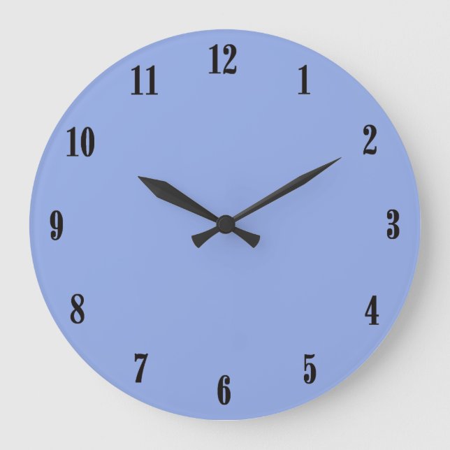 Reloj Redondo Grande Azul ultramarino sólido (Anverso)