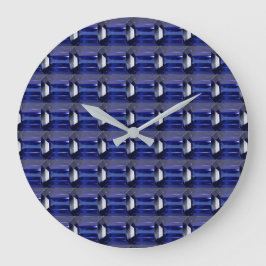 Reloj Redondo Grande Azul zafiro