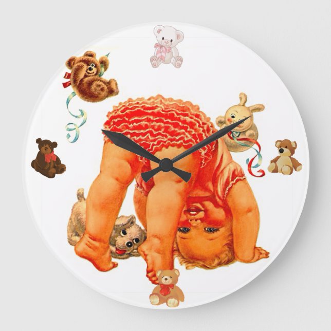 Reloj Redondo Grande "Baby Face" (Anverso)