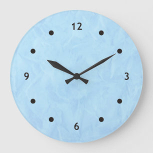 Reloj Redondo Grande Background PAPER TEXTURE - blue