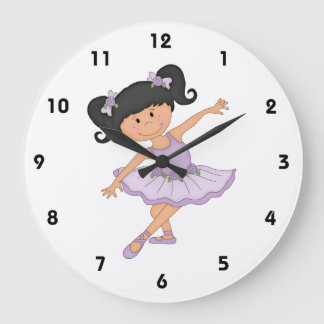 Reloj Redondo Grande Bailarina-Pequeña Ballerina en Tutu