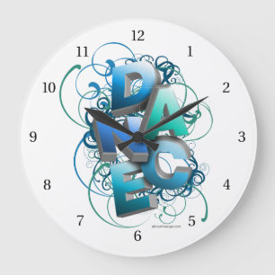 Reloj Redondo Grande Baile 3D (primavera)