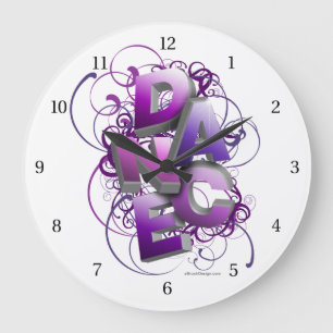 Reloj Redondo Grande Baile 3D (verano)