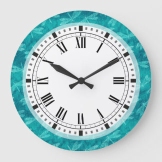 Reloj Redondo Grande Baile de la libélula verde