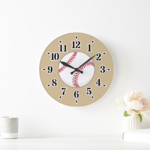 Reloj Redondo Grande Bala de béisbol