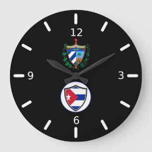 Reloj Redondo Grande Baldaquín de la bandera cubana