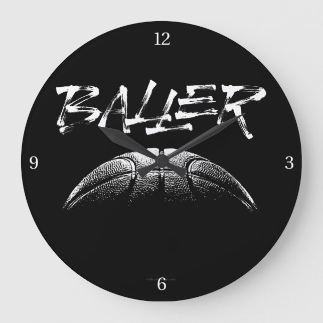 Reloj Redondo Grande Baller (baloncesto) (Anverso)