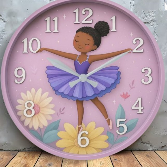 Reloj Redondo Grande  Ballerina girls room Ballet (Subido por el creador)