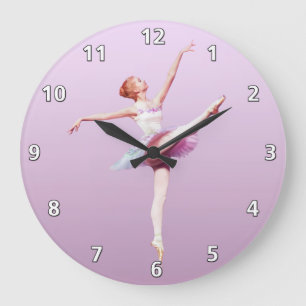 Reloj Redondo Grande Ballerina in Pink and Lavender