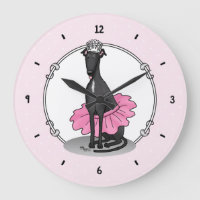 Ballet Ballerina Princess Greyhound Dog (negro)