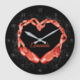 Reloj Redondo Grande Ballet de amor (personalizado)