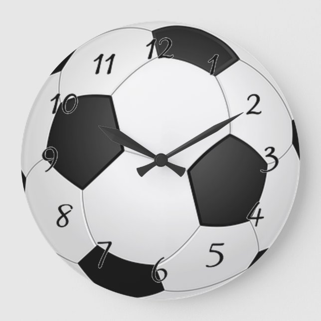 Reloj Redondo Grande Balón de fútbol (Anverso)