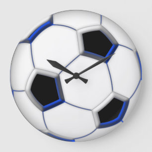 Reloj Redondo Grande Balón de fútbol 10,75"