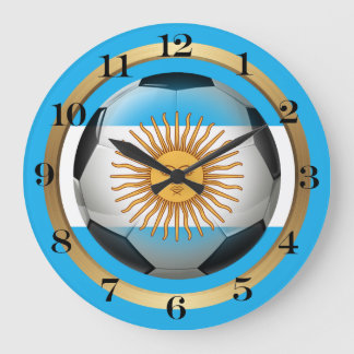 Reloj Redondo Grande Balón de fútbol de Argentina