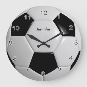 Reloj Redondo Grande Balón de fútbol grande Reloj