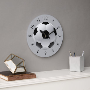 Reloj Redondo Grande Balón de fútbol realista