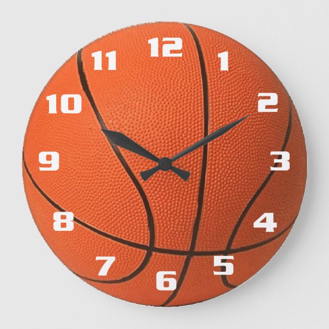 Reloj Redondo Grande Baloncesto (Anverso)
