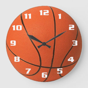 Reloj Redondo Grande Baloncesto realista y genial