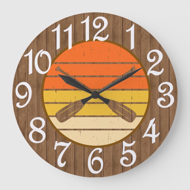 Reloj Redondo Grande Balsismo Rústico   (Anverso)