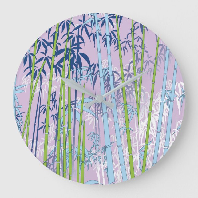 Reloj Redondo Grande Bambú (Anverso)