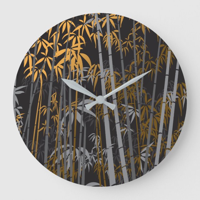 Reloj Redondo Grande Bambú 4 (Anverso)