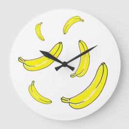Reloj Redondo Grande Banana