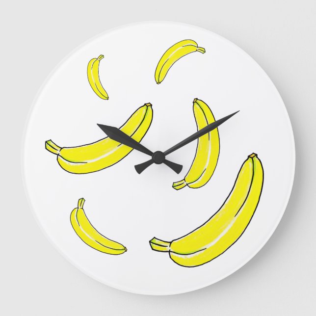 Reloj Redondo Grande Banana (Anverso)