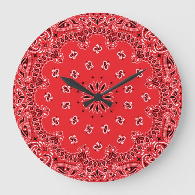 Reloj Redondo Grande Banda roja (Anverso)