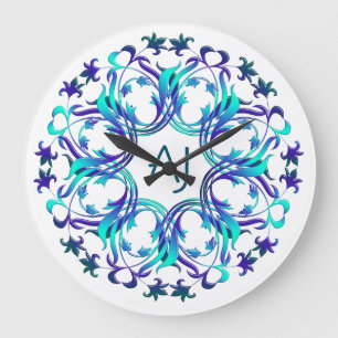 Reloj Redondo Grande bandana de estilo barroco