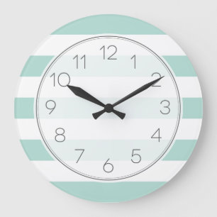 Reloj Redondo Grande Bandas anchas de Mint