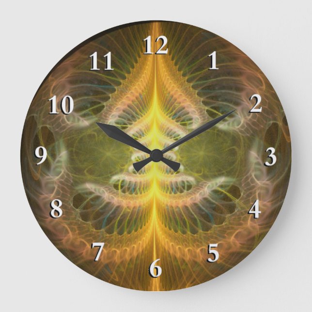 Reloj Redondo Grande Bandeja de latón cubierta (Anverso)