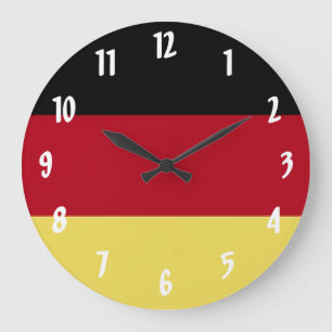 Reloj Redondo Grande Bandera alemana