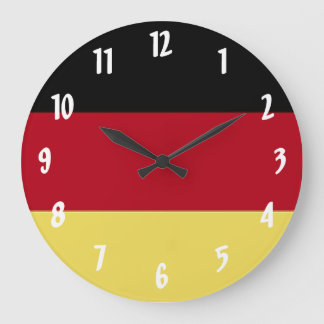 Reloj Redondo Grande Bandera alemana