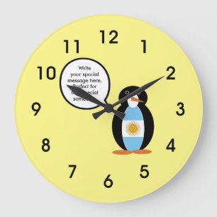 Reloj Redondo Grande Bandera argentina habla del reloj grande de la señ