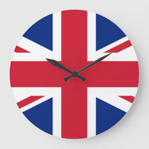 Reloj Redondo Grande Bandera británica