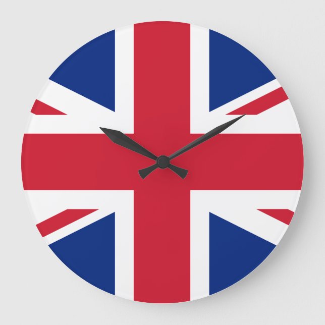 Reloj Redondo Grande Bandera británica (Anverso)