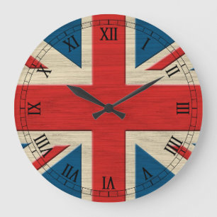 Reloj Redondo Grande bandera británica
