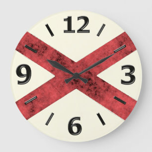 RELOJ REDONDO GRANDE BANDERA DE ALABAMA