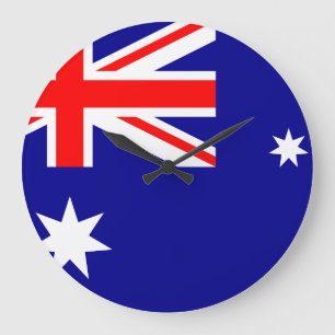 Reloj Redondo Grande Bandera de Australia