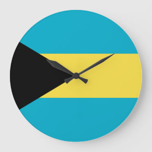 Reloj Redondo Grande Bandera de Bahamas