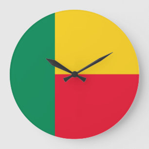 Reloj Redondo Grande Bandera de Benín