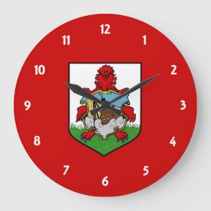 Reloj Redondo Grande bandera de bermudas