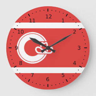 Reloj Redondo Grande Bandera de Calgary, Alberta